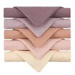 5PCS Soft Absorbent Gauze Cotton Baby Burp Cloth Wipe Face Cloths Saliva Towel