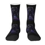Usagi Tsukino Moon Pattern Dress Socks for Men Women Warm Fashion Novelty Super Moon Girl Crew Socks