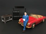 Mechanic Larry Taking Break Figurine for 1/24 Scale Models by American Diorama