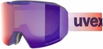 UVEX Evidnt Attract Purple Bash Mat Mirror Ruby/Contrastview Green Lasergold Lite Okulary narciarskie