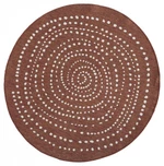 Kusový koberec Twin-Wendeteppiche 103110 terra creme kruh-200x200 (průměr) kruh