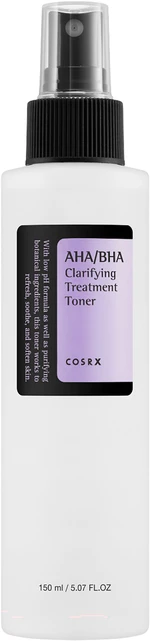 COSRX Čistiace pleťové tonikum AHA/BHA (Clarifying Treatment Toner) 150 ml COSRX Čistiace pleťové tonikum AHA/BHA (Clarifying Treatment Toner) 150 ml