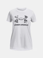Biele športové tričko Under Armour UA Tech Print BL SSC