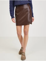 Brown leatherette skirt ORSAY - Ladies