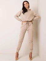 Completo tuta da donna Fashionhunters Beige