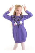 Mushi Lilac Leopard Girl Balloon Dress
