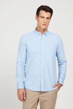 ALTINYILDIZ CLASSICS Men's Light Blue Slim Fit Slim Fit Button Collar Flannel Lumberjack Winter Shirt ALTINYILDIZ CLASSICS Men's Light Blue Slim Fit Slim Fit Button Collar Flannel Lumberjack Winter Shirt