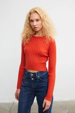 VATKALI Ribbed crop top blouse