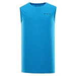 Men's quick-drying tank top ALPINE PRO QARET neon atomic blue