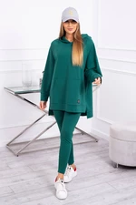 Set with sweatshirt dark green