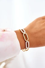 Bracelet with cubic zircon gold