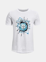 Under Armour T-Shirt UA BOYS HOOPS BASELINE SS-WHT - Boys