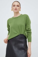 Vlnený sveter Max Mara Leisure dámsky,zelená farba,tenký,2416361047600