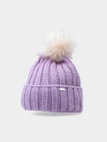 Dievčenská zimná čiapka - fialová