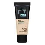 Maybelline Fit Me! Foundation Matte + Poreless 105 Natural Ivory tekutý make-up so zmatňujúcim účinkom 30 ml