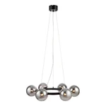 Lampa wisząca z czarną konstrukcją Markslöjd Circle 6L