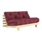 Czerwona rozkładana sofa 160 cm Roots – Karup Design