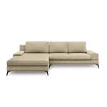 Beżowy rozkładany narożnik Windsor & Co Sofas Planet, lewostronny