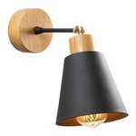 Czarno-naturalny kinkiet ø 14 cm Manavgat – Opviq lights