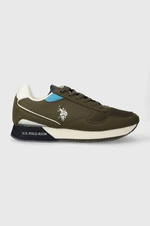Sneakers boty U.S. Polo Assn. NOBIL zelená barva, NOBIL003M 4HY5