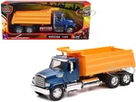 Freightliner 114SD Dump Truck Blue and Yellow "Long Haul Trucker" Series 1/32 Diecast Model by New Ray