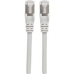 Síťový kabel RJ45 Intellinet 740616, CAT 6A, S/FTP, 0.50 m, šedá