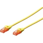 Síťový kabel RJ45 Digitus DK-1612-020/Y, CAT 6, U/UTP, 2.00 m, žlutá