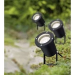 LED zahradní reflektor Paulmann 98897, sada 3 ks, GU10, 10.5 W, černá