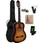 Sada koncertní kytary MSA Musikinstrumente C 25 Set Clip 4/4 sunburst vč. tašky