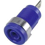 Bezpečnostní laboratorní zásuvka TRU COMPONENTS 6239C26FN, Ø pin: 4 mm, zásuvka, vestavná vertikální, modrá, 1 ks
