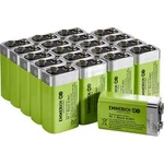 Baterie 9 V alkalicko-manganová Emmerich Industrial 6LR61 500 mAh 20 ks