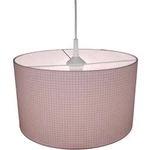 Závěsné světlo karo Niermann Vichykaro 112, E27, 60 W, úsporná žárovka, LED, růžová, bílá