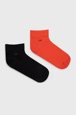 Ponožky Calvin Klein (2-pak) pánske, červená farba, 701218706