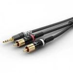 Audio kabel Hicon HBP-3SC2-0600, 6.00 m, černá