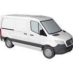 Busch 53400 H0 Mercedes Benz Sprinter skříňový vozík krátký, bílá