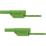 Schützinger VSFK 8500 / 2.5 / 100 / GN bezpečnostní měřicí kabely [4 mm zástrčka - 4 mm zástrčka] zelená, 100.00 cm