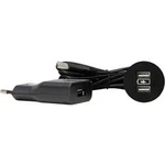 Vestavná zásuvka Kopp 939722011 s USB, IP20, černá