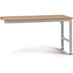 Manuflex AU6085.9006 Pracovní Přístavný stůl Univerzální standardní s multiplex deska, Šxhxv = 1750 x 800 x 760-870 mm