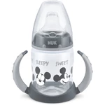 NUK First Choice Mickey Mouse tréninkový hrnek s držadly 6m+ Grey 150 ml