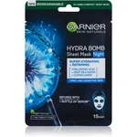 Garnier Skin Naturals Hydra Bomb vyživující plátýnková maska na noc 28 g