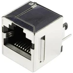 RJ45 konektor BEL Stewart Connectors SS65100-022F - zásuvka, vestavná vertikální RJ45 počet pólů: 10P8C, poniklovaná, kov, 1 ks