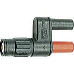 Adaptér BNC zástrčka ⇔ zásuvka 4 mm MultiContact XM-BB/4, bezpečnostní, černá/červená