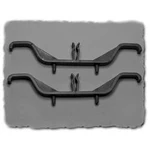 Kabelový nosič Hammond Electronics M795, plast, šedá, 122 mm, 2 ks