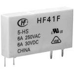 Relé do DPS Hongfa HF41F/005-ZST, 5 V/DC, 6 A, 1 přepínací kontakt, 1 ks