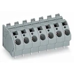 Pružinová svorkovnice WAGO 745-352/005-000, 6.00 mm², Pólů 2, šedá, 56 ks