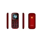 Mobilný telefón Aligator A321 Senior Dual SIM (A321RB) čierny/červený tlačidlový telefón • 1,8" uhlopriečka • TFT displej • 160 × 128 px • Dual SIM • 