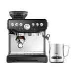 Espresso SAGE BES875BKS čierne pákový kávovar • príkon 1 850 W • integrovaný kónický mlynček s mlecími kameňmi • 18 nastavení hrubosti mletia • systém