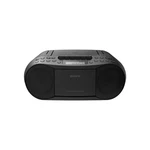 Rádioprijímač s CD Sony CFD-S70B čierny stolný rádiomagnetofón Sony • prehrávanie z audiokazety, CD/CD-R alebo Audio-in vstupu • FM/AM integrovaný tun