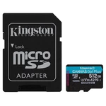Pamäťová karta Kingston Canvas Go! Plus MicroSDXC 512GB UHS-I U3 (170R/90W) + adaptér (SDCG3/512GB) pamäťová karta microSD • kapacita 512 GB • trieda 