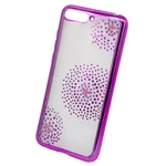 Kryt na mobil Beeyo Flower Dots na Honor 7A (BEAHUHO7AFDPI) ružový ochranný kryt na mobilný telefón • kompatibilný s Honor 7A • materiál: silikón • or